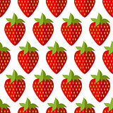 seamless of flat strawberries