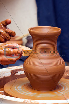 Create a clay pot