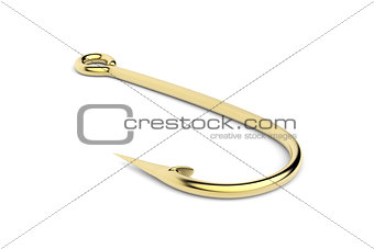 Golden fish hook