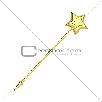 Golden magic wand