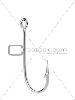 Steel fishing hook