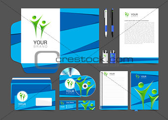 corporate identity to your business in the material design people logo