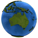 Australian continent on Earth