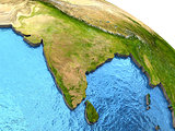 Indian subcontinent on Earth
