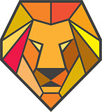 Lion Head Low Polygon
