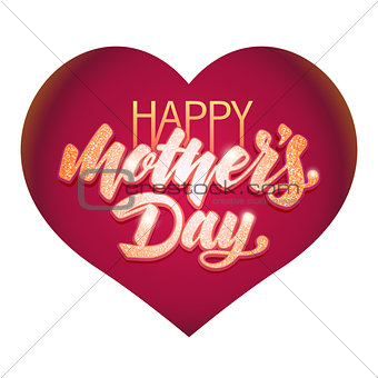Mothers Day vector greeting card.