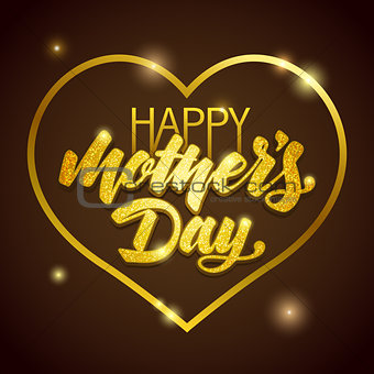Mothers Day vector greeting card.