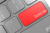 Business news word button on black computer keyboard