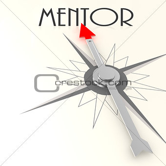 Compass with mentor word