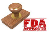 FDA approved red rubber stamp 