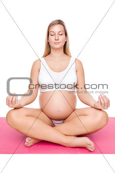 Workout and meditation during pregnancy