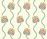 stylized floral background. Retro seamless pattern