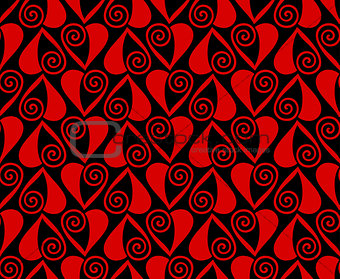heart seamless pattern. Love background