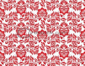 stylized floral seamless pattern