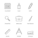 Office tools outline icons vol 3