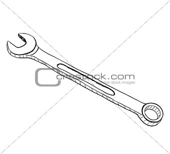 Vintage style wrench.