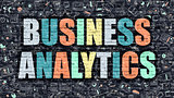Business Analytics in Multicolor. Doodle Design.