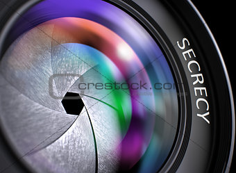 Secrecy Concept on Photographic Lens.