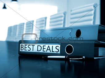 Best Deals on Binder. Toned Image.