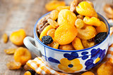 Dried fruits in a bowl