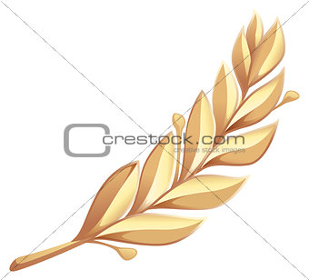 Golden laurel branch