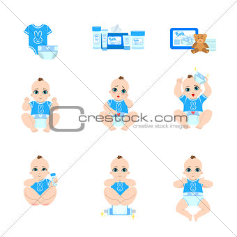 Baby Diaper Changing Sequence
