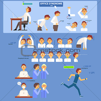 Office Syndrome Infographics