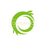Green Swirl Organic Product Logo