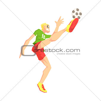 Football Player  Vector Illustration