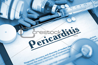 Pericarditis Diagnosis. Medical Concept. 