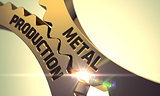 Metal Production on Golden Metallic Gears.