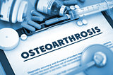 Osteoarthrosis Diagnosis. Medical Concept. 3D.
