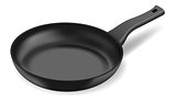 Photorealistic black frying pan