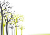 Abstract Trees Background