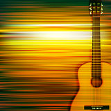 abstract background with acoustic guitar