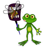 Frog and mosquito