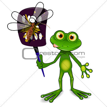 Frog and mosquito