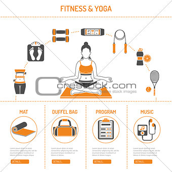 Yoga and Fitness Concept