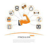 Fitness and Gym Concept