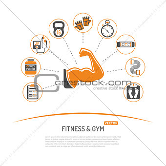 Fitness and Gym Concept