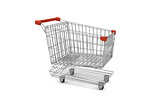 empty supermarket cart