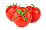 Three ripe red tomatoes 
