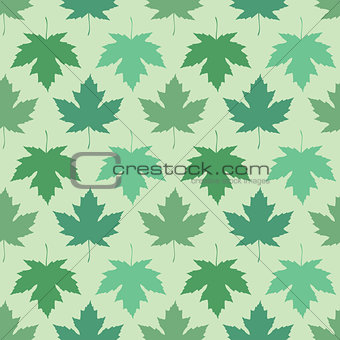 Vector seamless wallpaper. Maple leaves