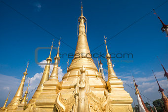 Indein village Pagoda, Inle Lake, Myanmar