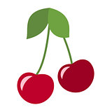 cherry fruit isolated