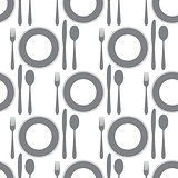 seamless cutlery on white