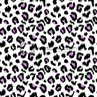 Leopard print vector seamless pattern texture