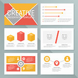 Vector business presentation template set. Infographic elements template design