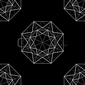 abstract background with diamond