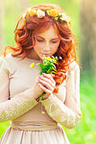 Beautiful romantic girl 
